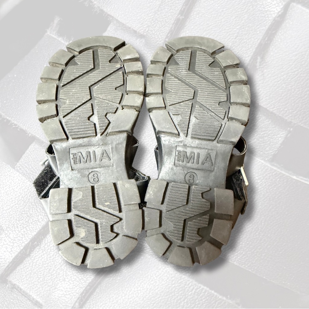 MIA Kids Black Buckle Sandals - Picture 4 of 5